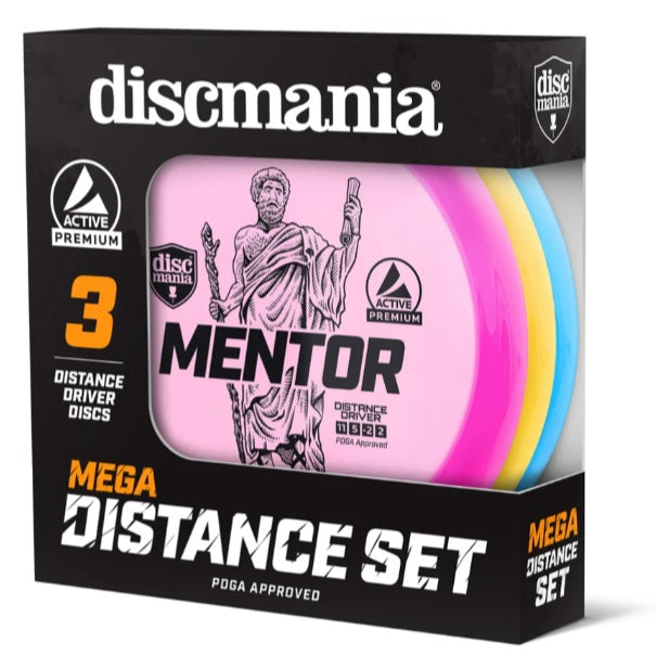 Diskgolfo diskų rinkinys DISCMANIA MEGADISTANCE, PDGA 3vnt.