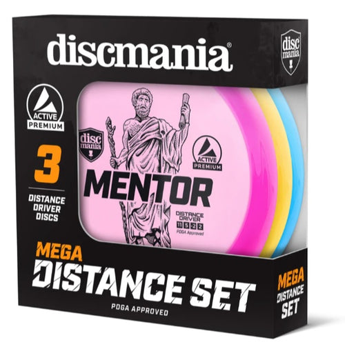 Diskgolfo diskų rinkinys DISCMANIA MEGADISTANCE, PDGA 3vnt.