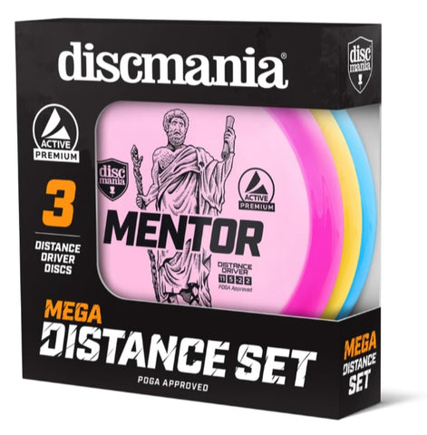 Diskgolfo diskų rinkinys DISCMANIA MEGADISTANCE, PDGA 3vnt.