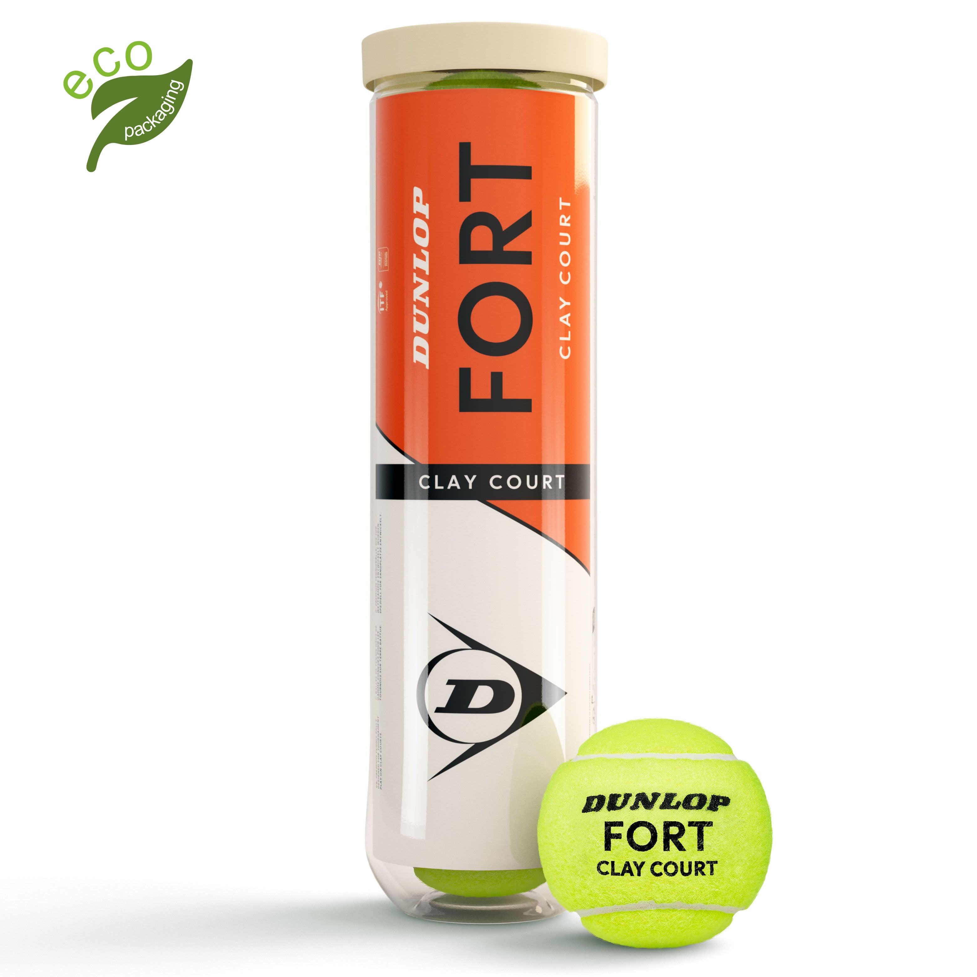 Lauko teniso kamuoliukai DUNLOP FORT CLAY COURT 4vnt