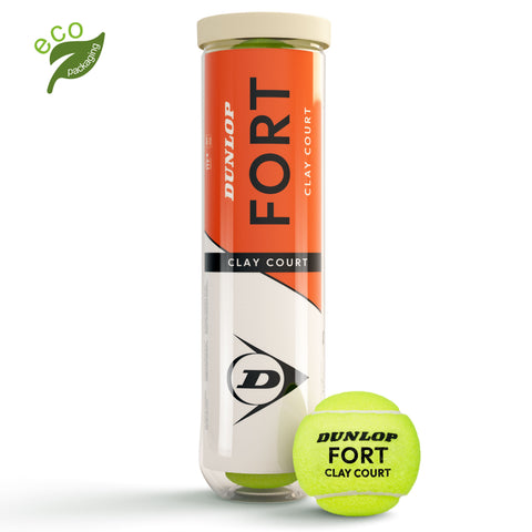 Lauko teniso kamuoliukai DUNLOP FORT CLAY COURT 4vnt