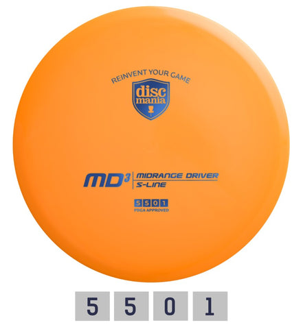 Diskgolfo diskas DISCMANIA S-LINE MD3 Midrange Driver