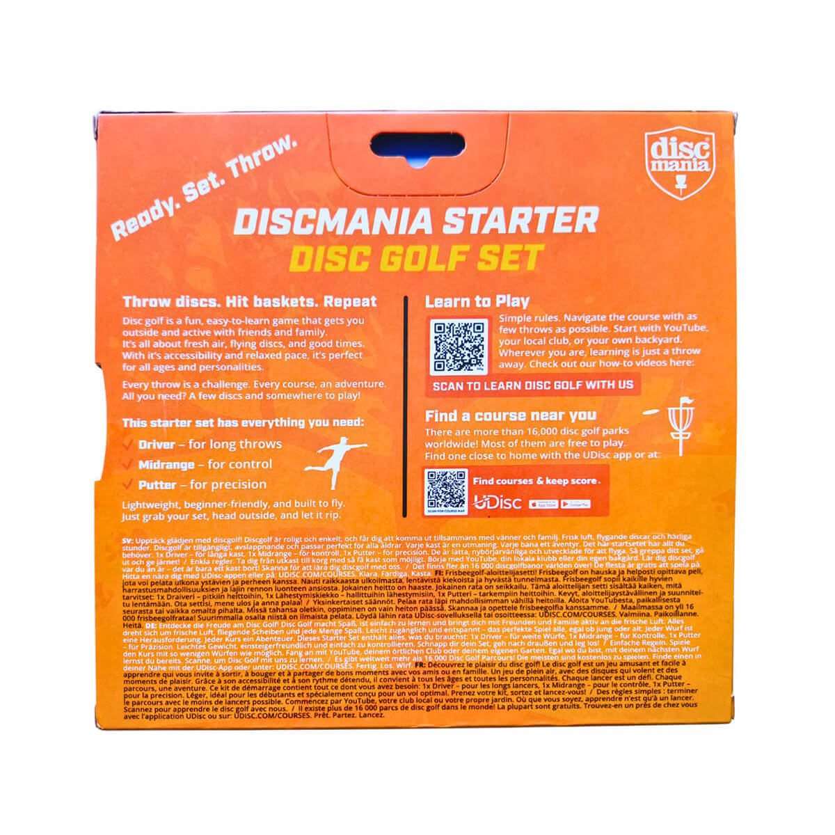 Diskgolfo diskų rinkinys DISCMANIA Starter, PDGA 3vnt