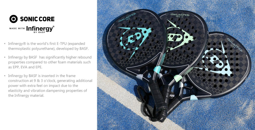 Padel teniso raketė DUNLOP GALACTICA PRO LS 365g