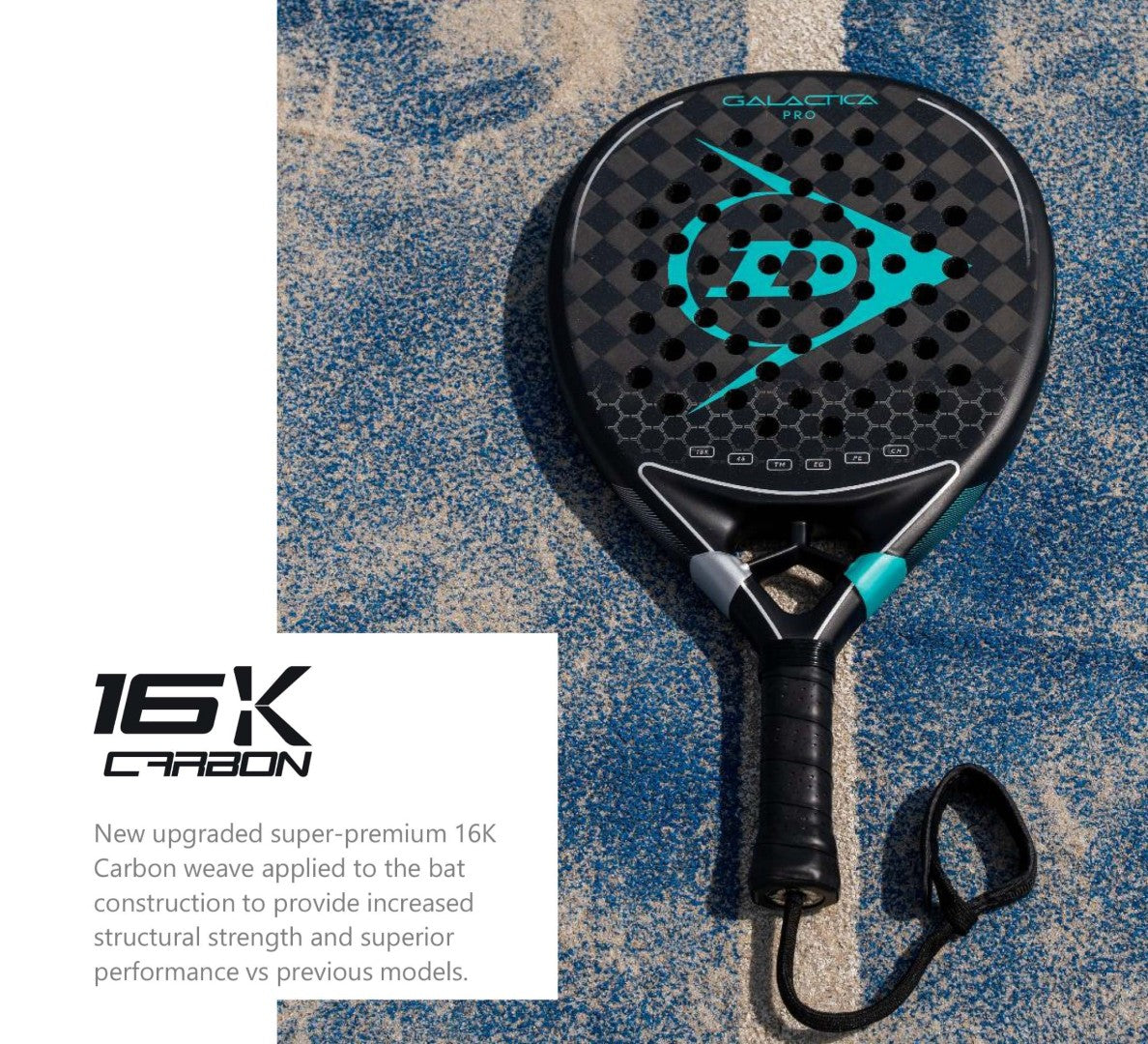 Padel teniso raketė DUNLOP GALACTICA PRO LS 365g