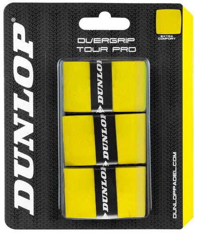 Padel raketės apvija DUNLOP TOUR PRO overgrip, yellow