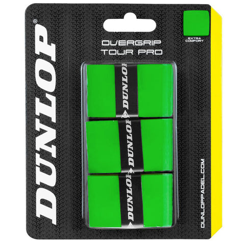 Padel raketės apvija DUNLOP TOUR PRO overgrip, green