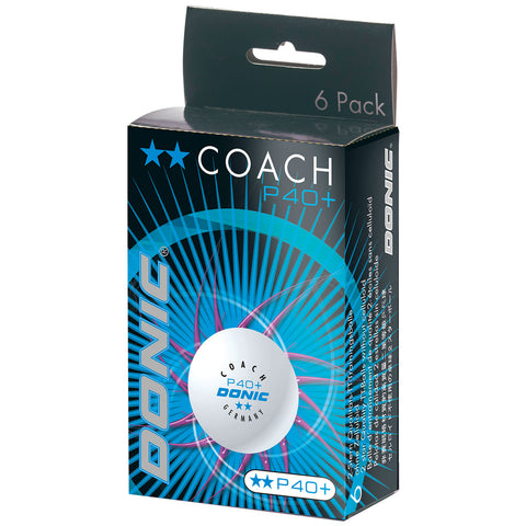 Stalo teniso kamuoliukai DONIC P40+ Coach 6vnt.