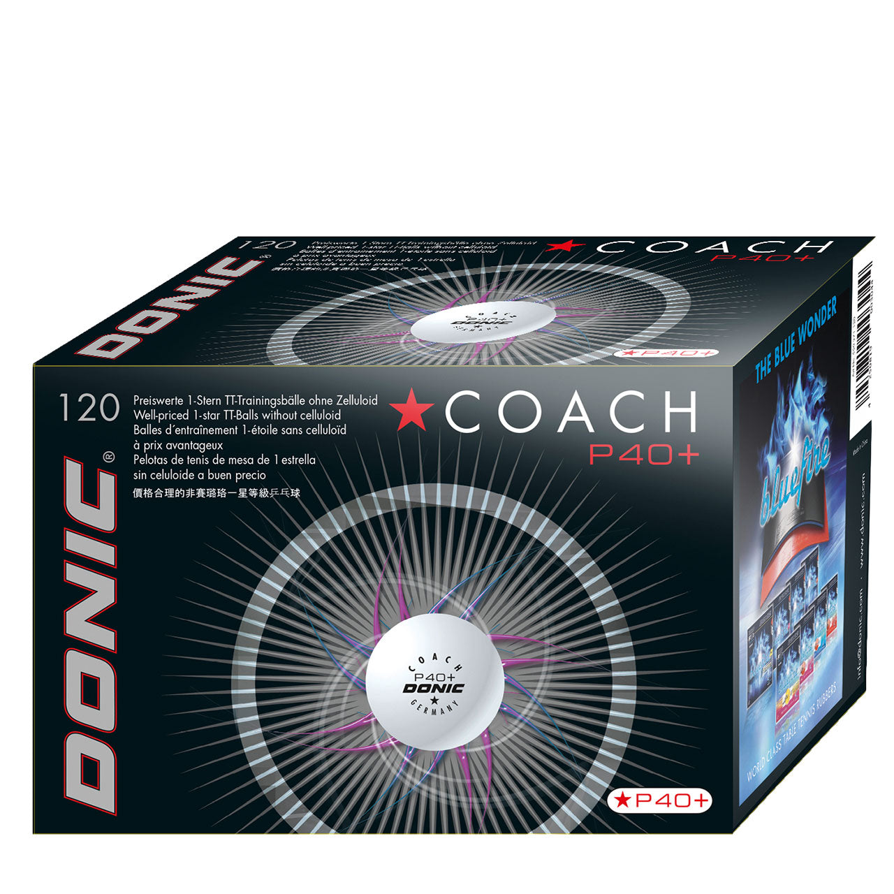 Stalo teniso kamuoliukai DONIC P40+ Coach 120vnt.