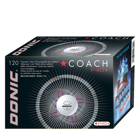 Stalo teniso kamuoliukai DONIC P40+ Coach 120vnt.