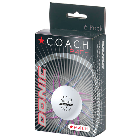 Stalo teniso kamuoliukai DONIC P40+ Coach 6vnt.