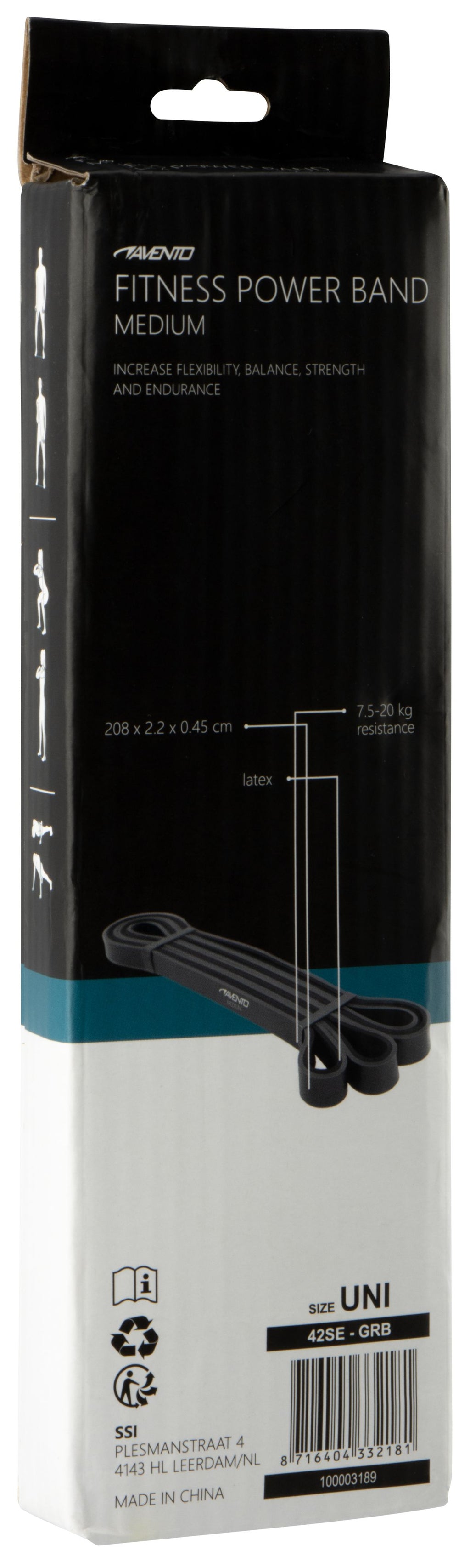 Juosta mankštai AVENTO POWER BAND (vidutinė)