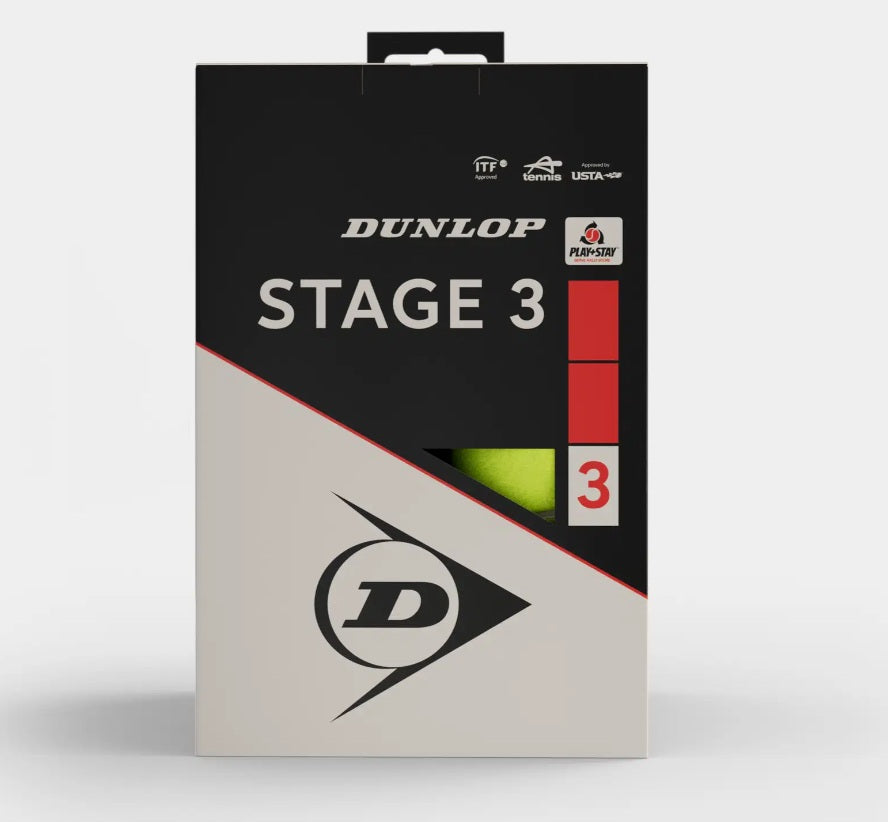 Lauko teniso kamuoliukai DUNLOP STAGE 3 12vnt