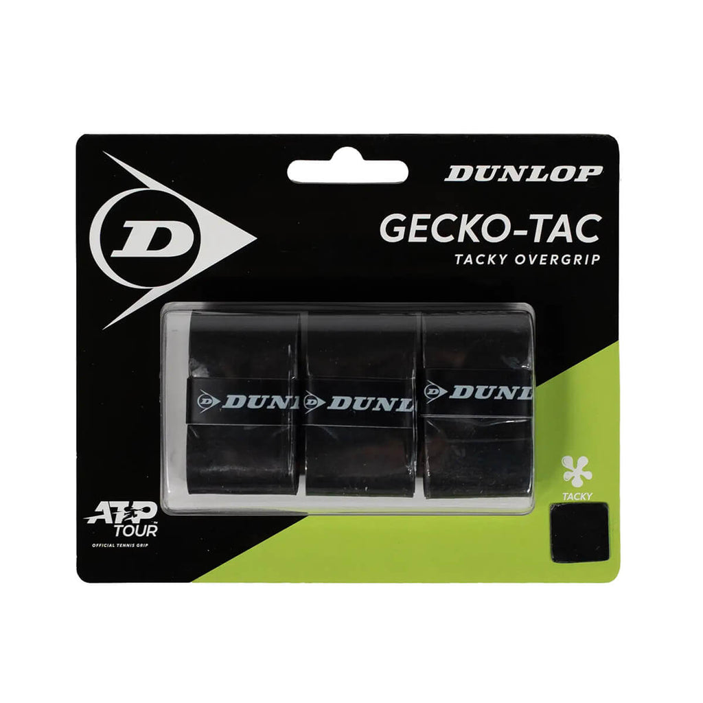Teniso raketės virš. apvija DUNLOP GECKO-TAC ATP overgrip, black