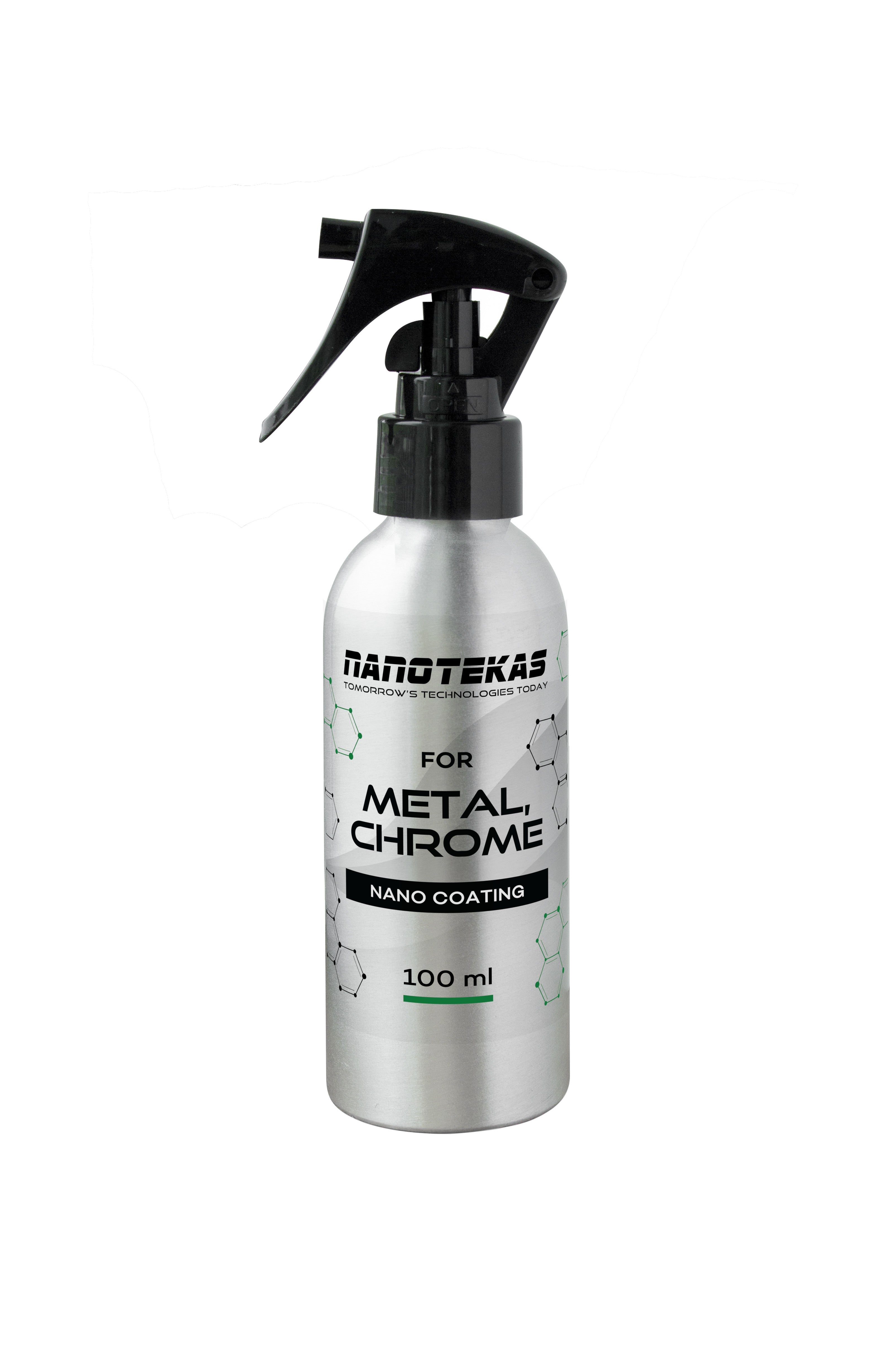 NANO danga chromui, plienui ir metaliniams paviršiams 100 ml