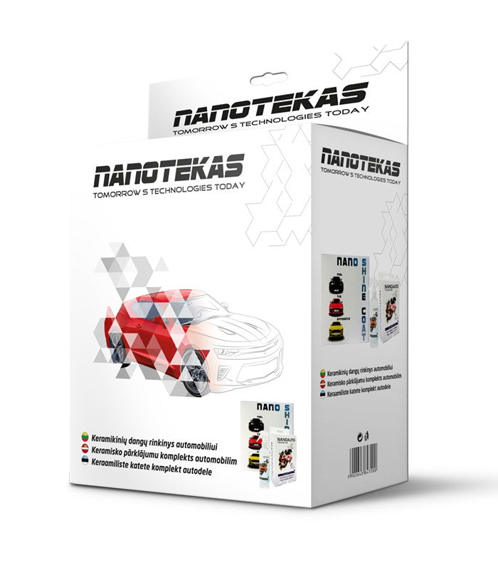 KERAMIKINIŲ NANO DANGŲ RINKINYS AUTOMOBILIUI